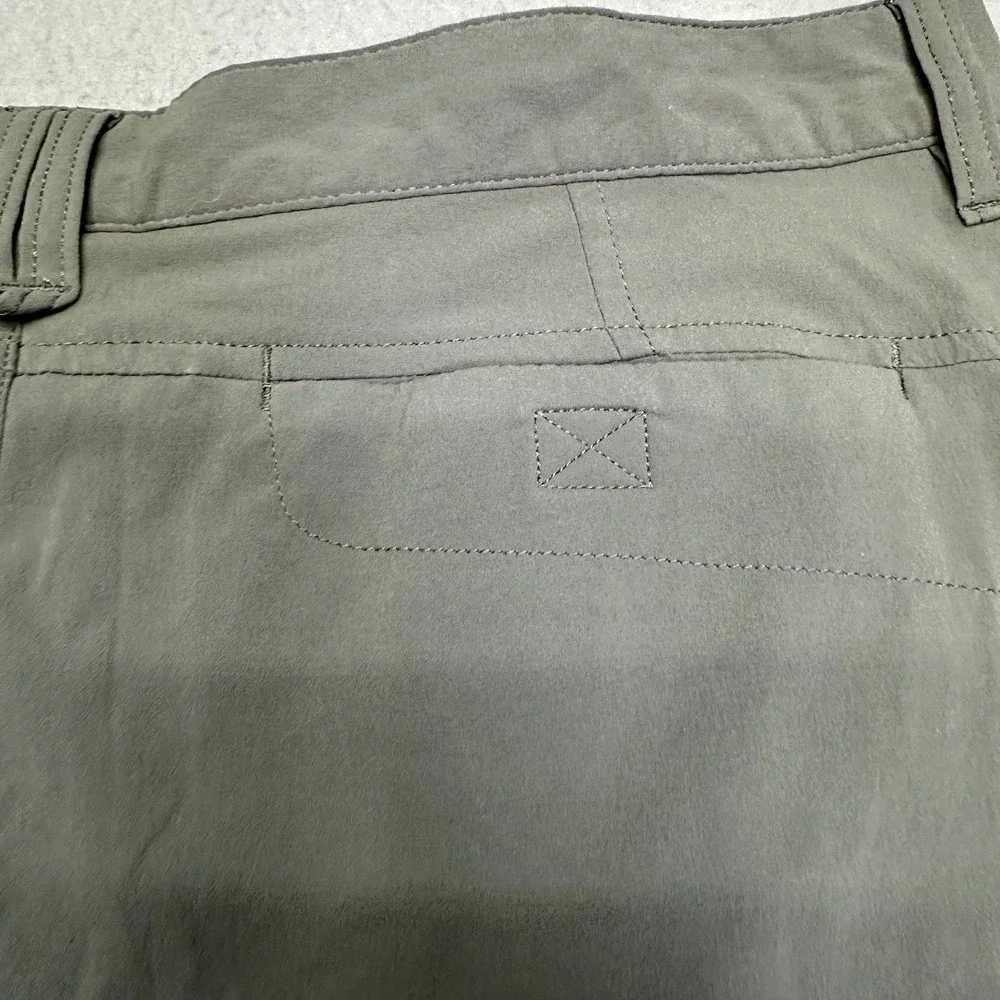 Eddie Bauer‎ First Ascent Womens 4 Gray Olive Green Hiking Outdoor Skort Stretch